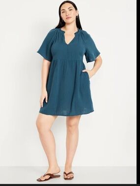 Old Navy Crinkle Midi Dress